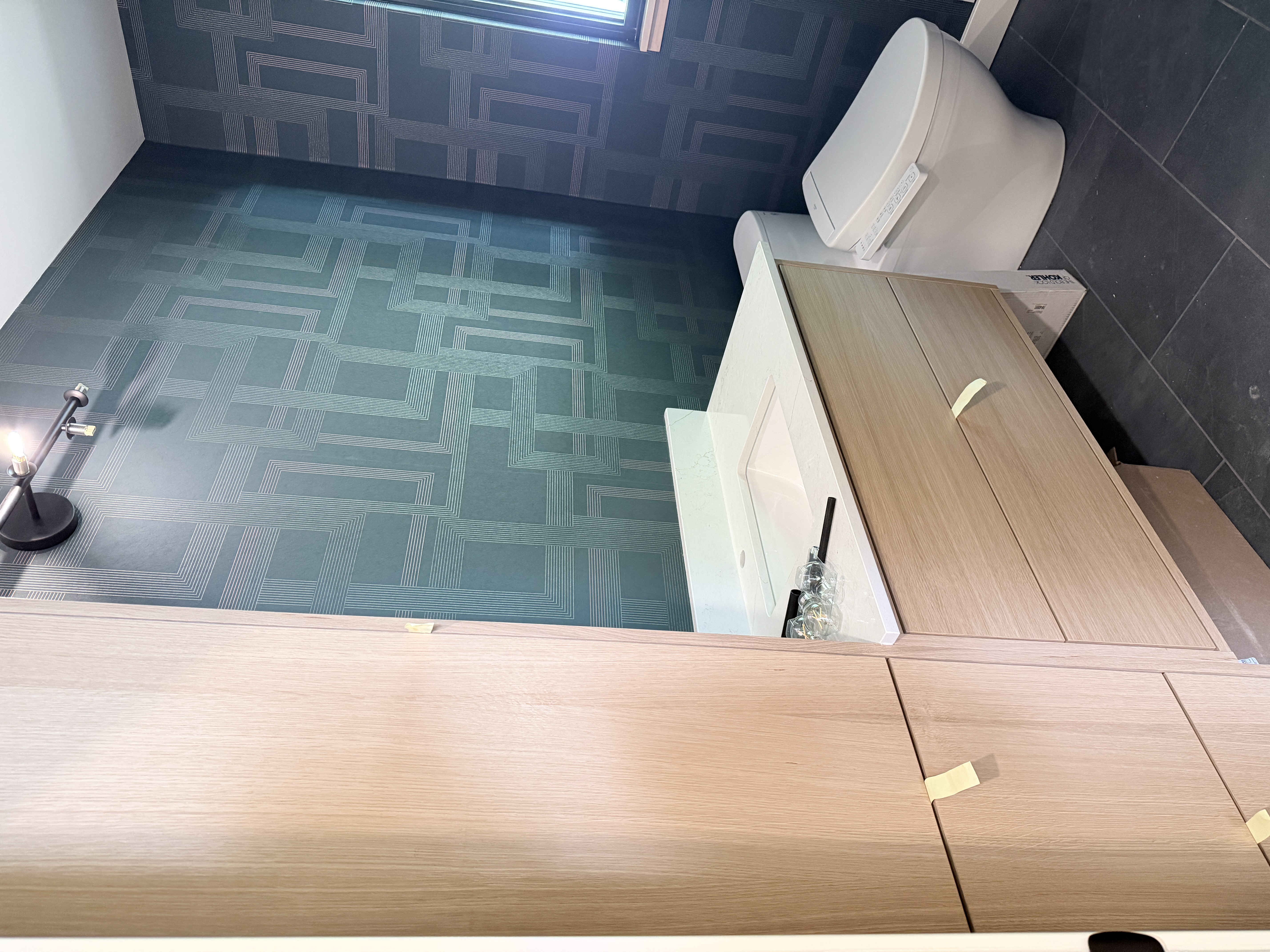 White oak vanity — Edina MN