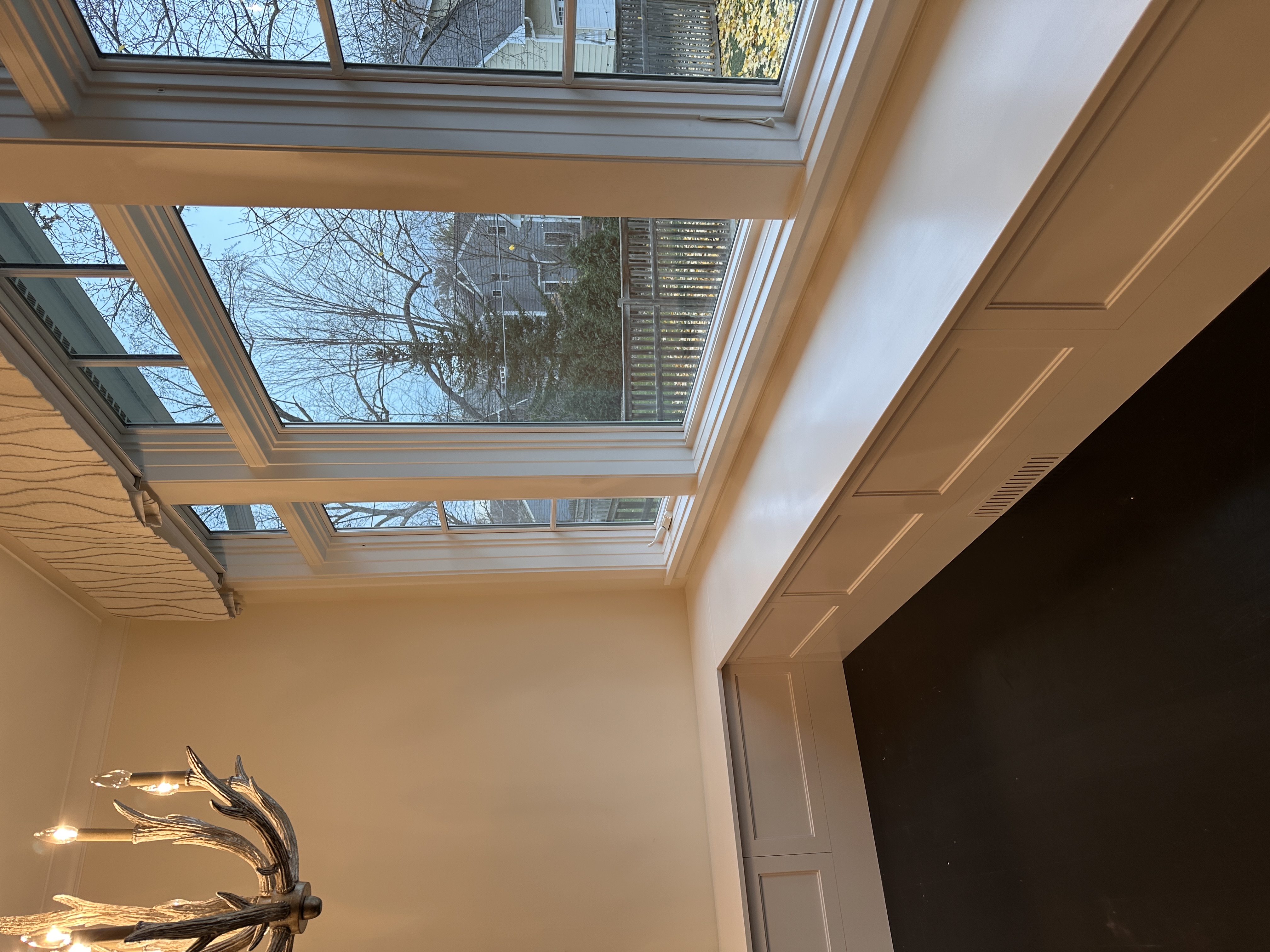 White dining room bench — Edina MN