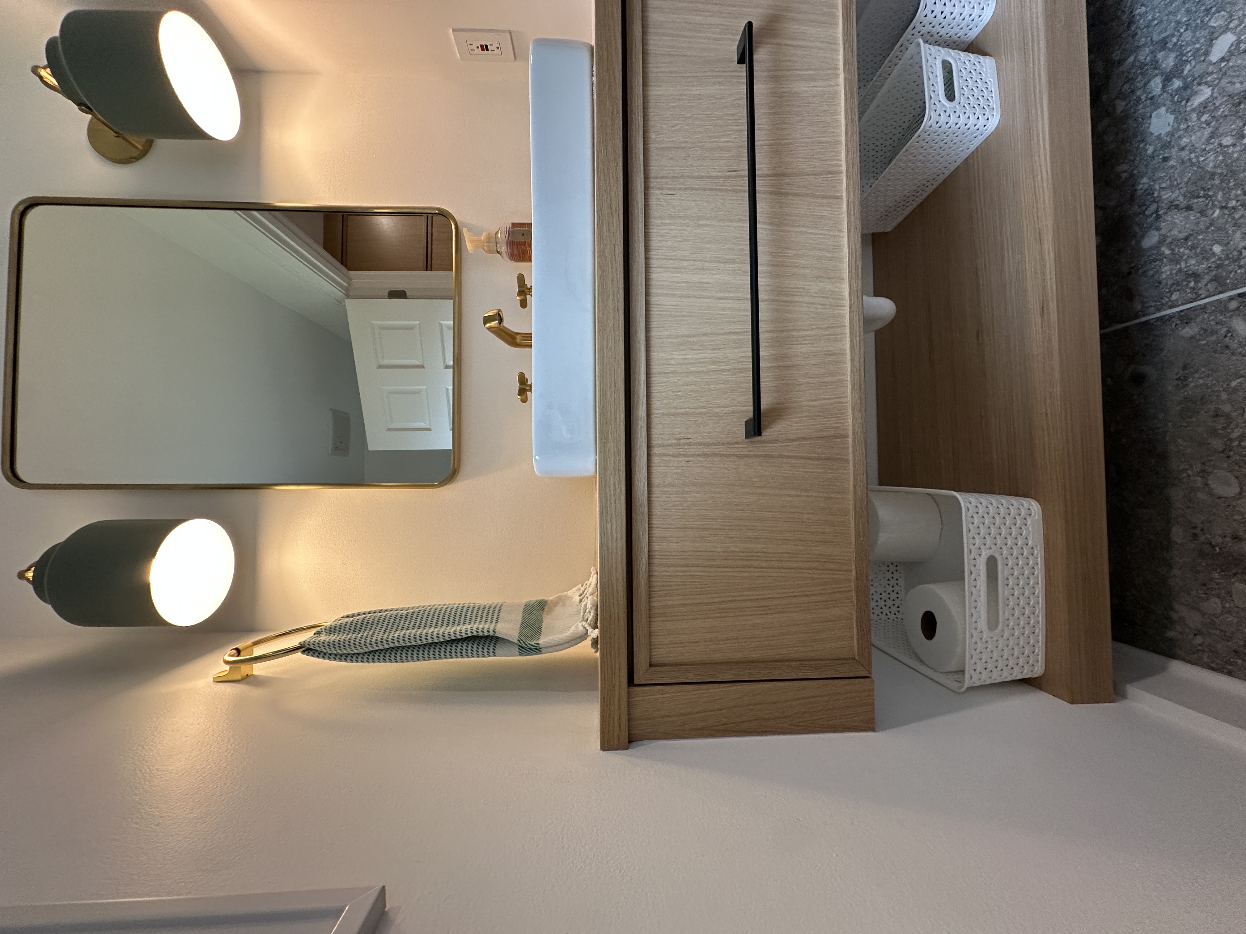 Rift-sawn white oak bath vanity — MN